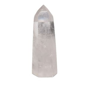 Ponta Cristal Pedra Lapidado Tipo B com 70 a 80 mm
