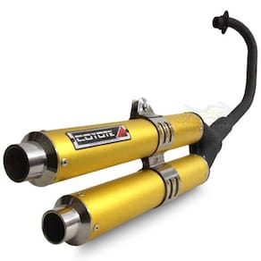Escape / Ponteira Coyote Competition Duplo Em Alumínio Colorido (Anodizado) - Fazer 250 Fz Ano 2018 Em Diante