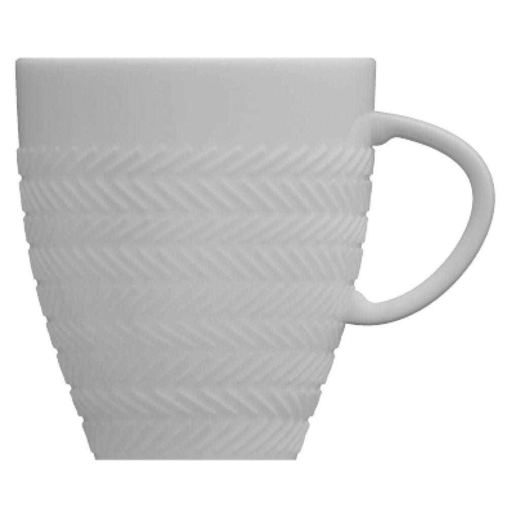 Caneca Chevron 310 ml Branca Germer