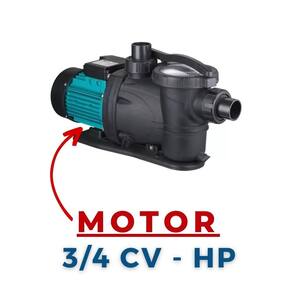 Motobomba Piscina Lepono 3/4 CV HP MON 220V PDR