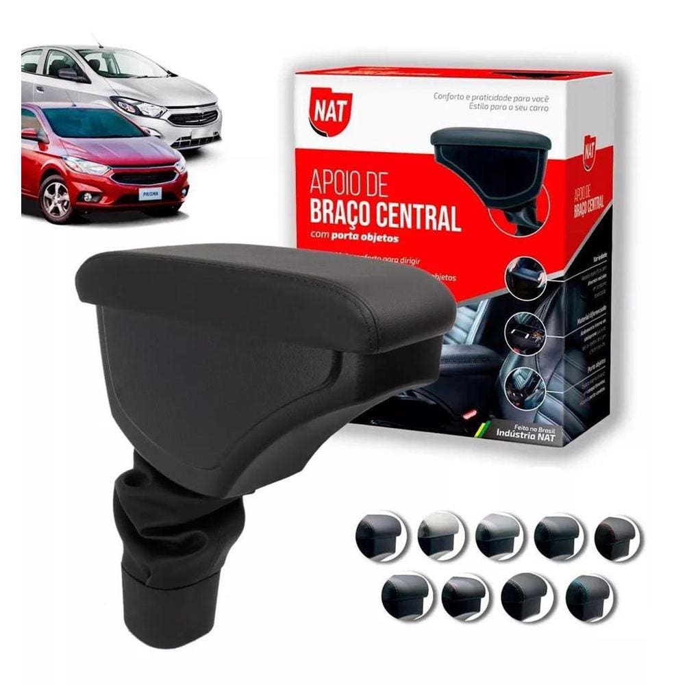Apoio de Braço Encosto Onix Prisma 2012 2013 2014 2015 Couro