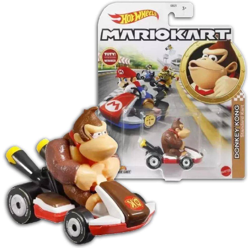 Hot Wheels - Mini Carrinhos Mario Kart Escala: 1:64 - GBG25