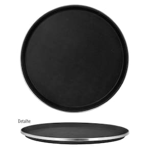 Bandeja Redonda Antiderrapante 35,5 cm Uny Home