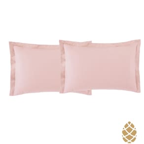 Kit 2 Fronhas Toque Acetinado 35x50 Altenburg Rosa Lunar