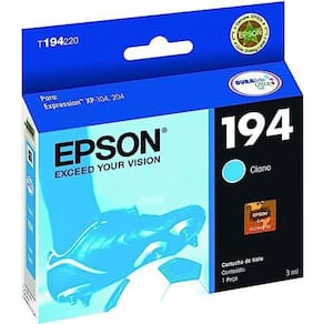 Cartucho de Tinta Epson 194 T194220 Ciano Durabrite Ultra