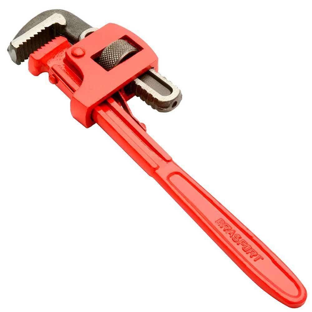 Chave Grifo 12 Pol em Aço 300 mm Resistente 6011 BRASFORT