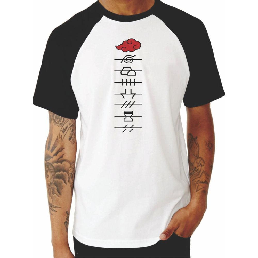 Camiseta Anime Naruto Akatsuki Nuvem Vermelha