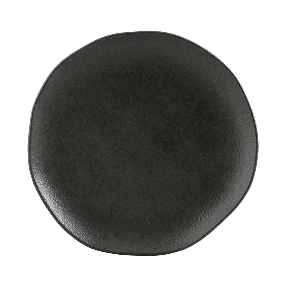 CONJUNTO C/ 6 PRATOS DE SOBREMESA ORGÂNICO CARBON Ø 19,5cm