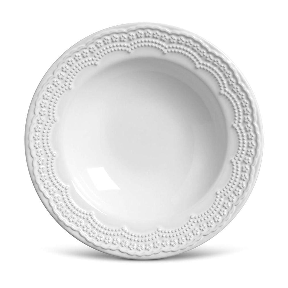 CONJUNTO C/ 6 PRATOS FUNDO MADELEINE BRANCO Ø 22 cm