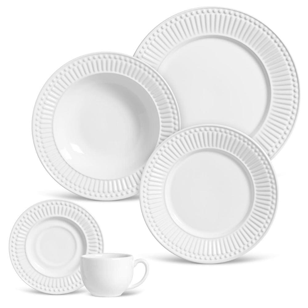 Aparelho De Jantar 30 Peças Roma Branco