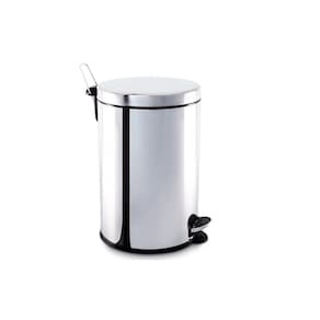Lixeira Brinox Aço Inoxidável para Cozinhas Escritórios e Banheiros com Pedal e Balde 20L