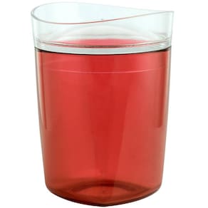 Porta Algodão Tule Pote Suporte Para Cotonete Banheiro Pia Vermelho
