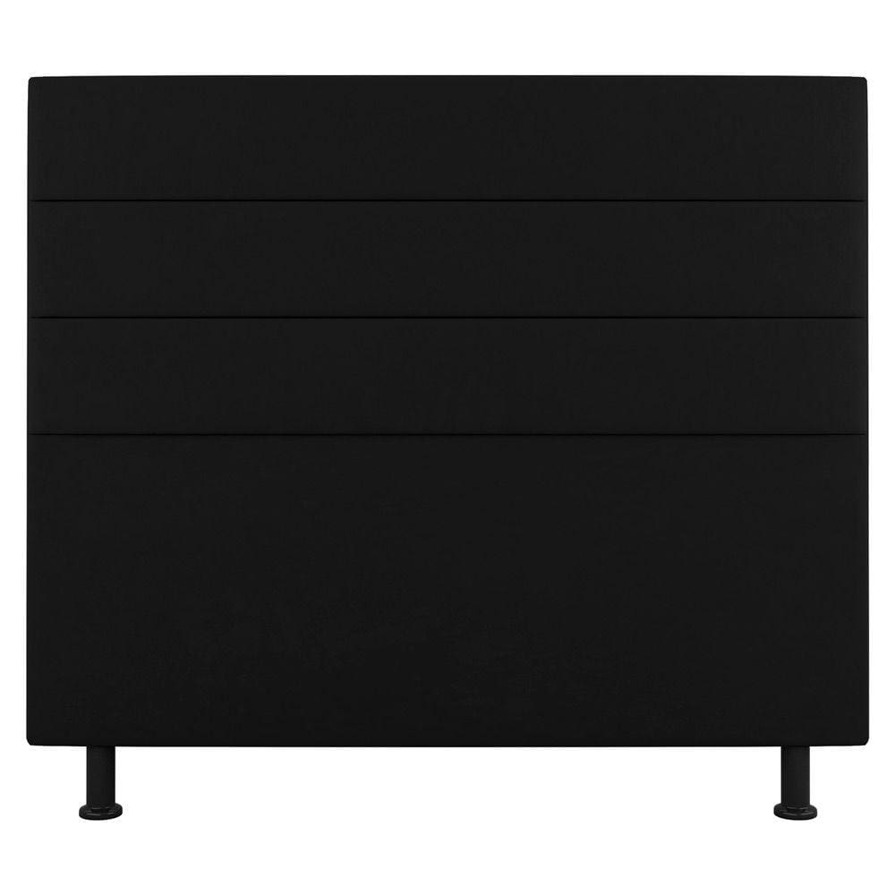 Cabeceira Cama Box Casal Queen Size Malik 160cm Sintético Preto - Abmaza