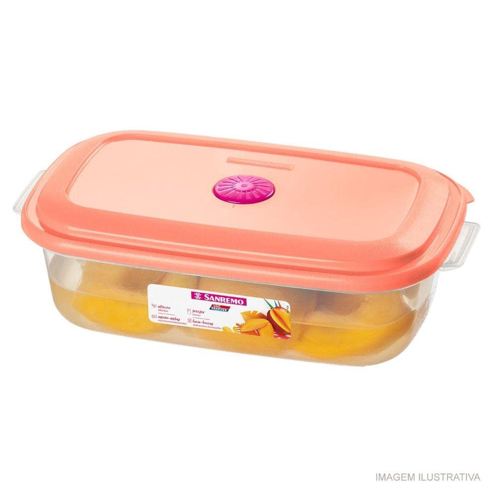 Pote Retangular Alto 1,1 Litros Sanremo