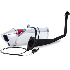 Escape / Ponteira Coyote Modelo Trs 2 Way + Mais Em Alumínio - Fazer 250 Até 2008 (Sem Sonda Lambda)