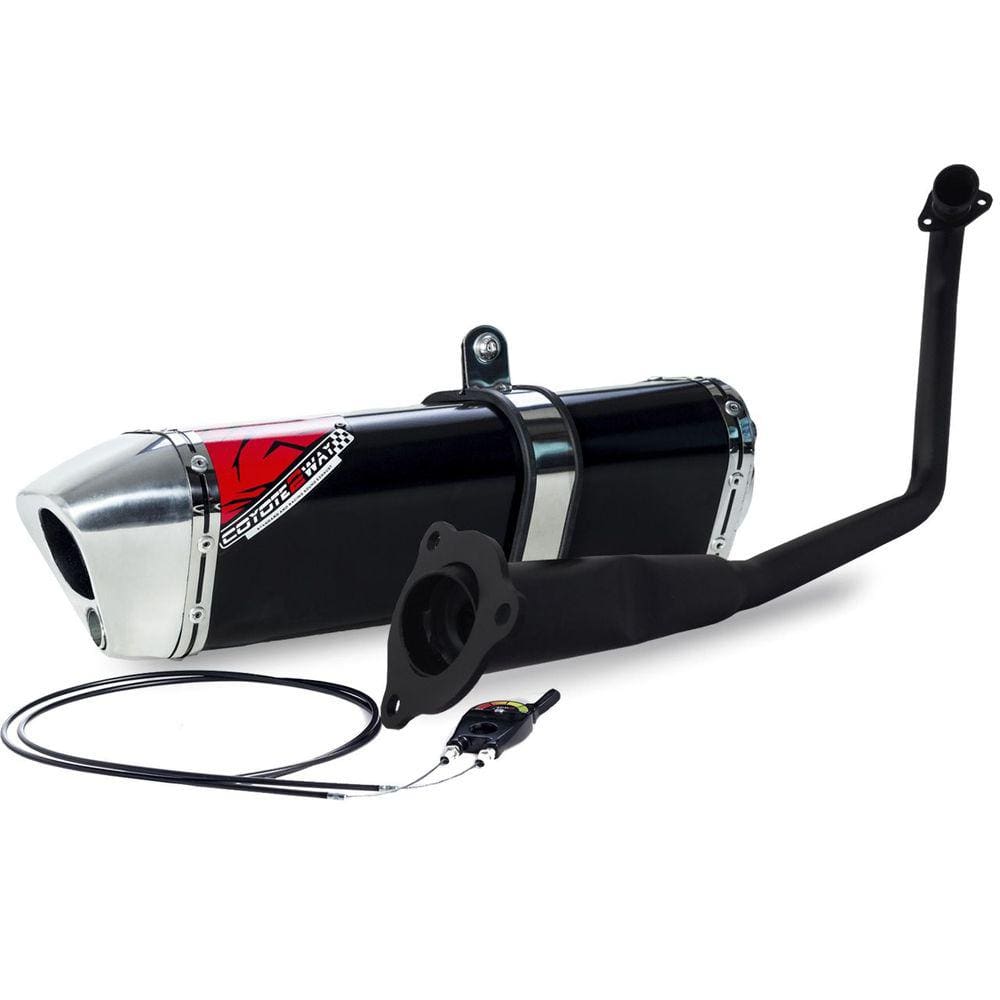 Escape / Ponteira Coyote Modelo TRS 2 Way + Mais em Alumínio - CG 150 Titan Fan Start 2014 / 2015 - Honda