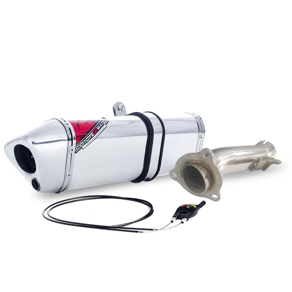 Escape / Ponteira Coyote Modelo TRS 2 Way + Mais em Alumínio - CB 500 F / R / X ano 2014 até 2019 - Honda