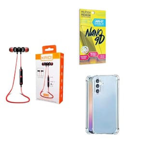 Capinha Samsung A34 + Fone De Ouvido Bluetooth + Película 9D