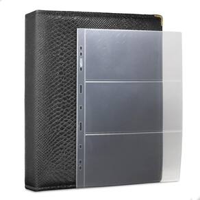 Álbum Fichário 30 Folhas p/ Cédulas 3 Espaços 32x24 Cobra G
