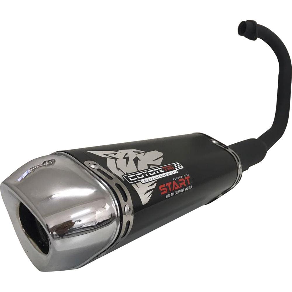 Escapamento Coyote Modelo START Mini-Tri Alumínio - CG 160 Titan ano 2016 em Diante - Honda