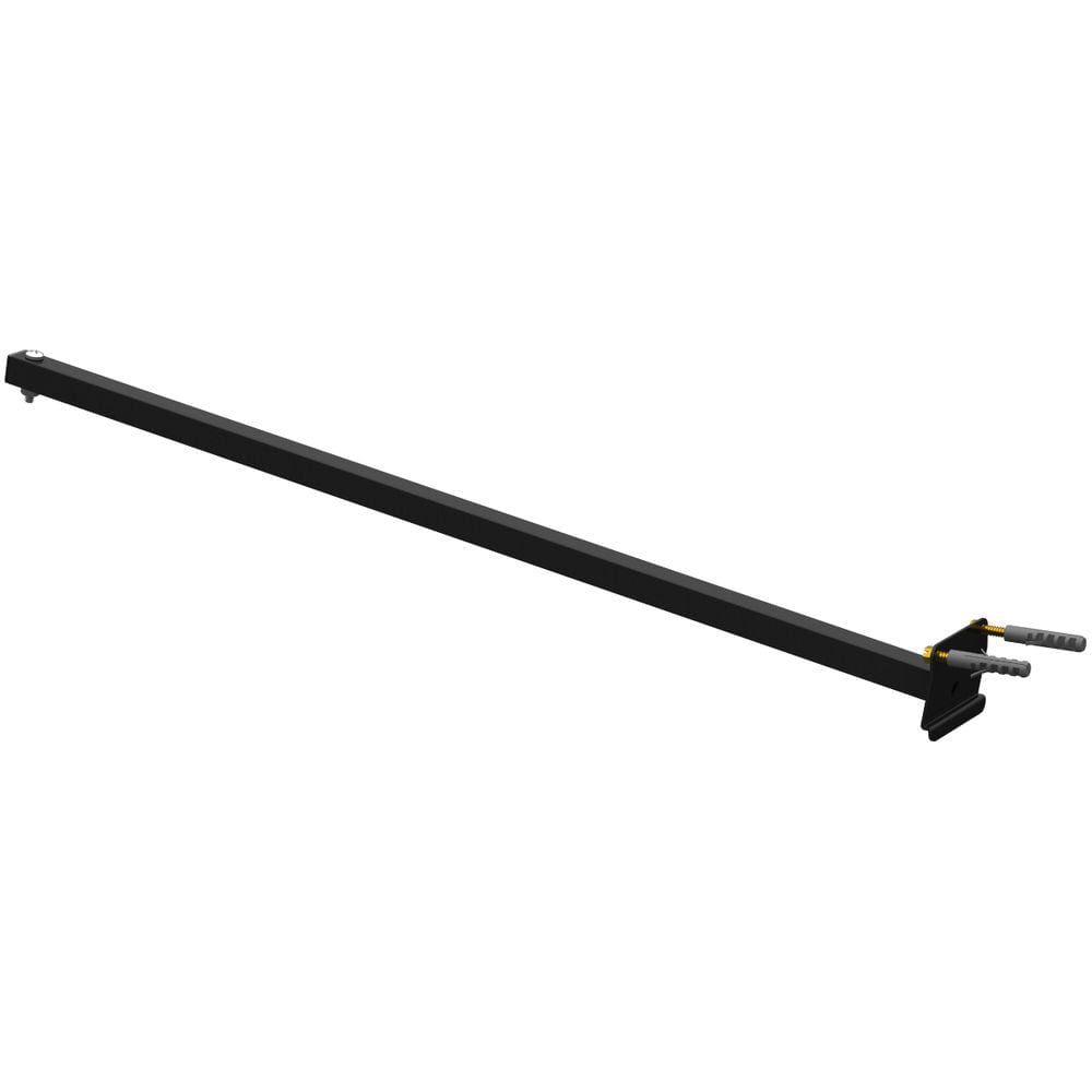 SUPORTE REFLETOR INCLINADO PAREDE BRAÇO 70 CM Preto