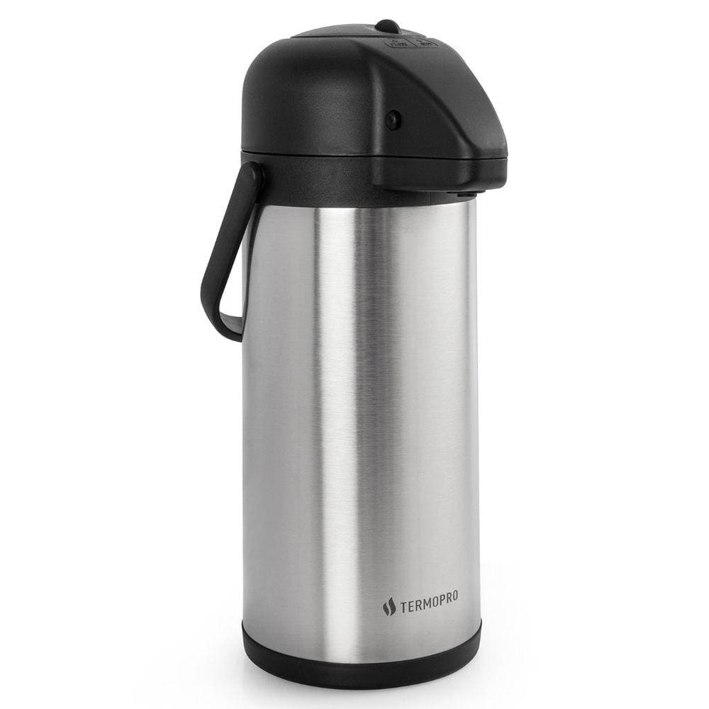 Garrafa Térmica de Pressão 3,0 Litros em Aço Inox Termopro