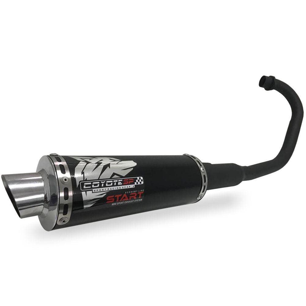 Escapamento Coyote Modelo START Mini-Sport Alumínio - CG 150 Titan / Fan KS/ESi ano 2009 até 2013 - Honda
