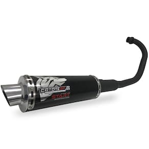 Escapamento Coyote Modelo START Mini-Sport Alumínio - CG 150 Titan KS/ES até 2008 - Honda
