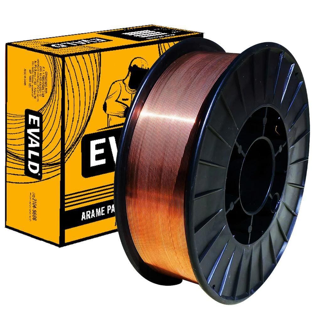 Arame para Solda Mig 1,2 MM Rolo Plástico 15 KG ER70S-6 EVALD