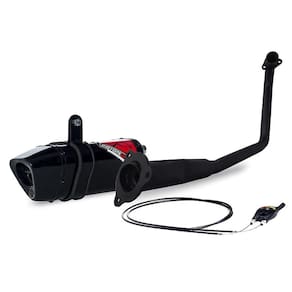 Escape / Ponteira Coyote Trs 2 Way + Mais Junior 20Cm Em Alumínio - Ybr 125 Factor 2009 Até 2016