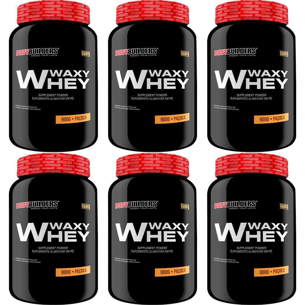 Kit 6X Whey Protein Waxy Whey Casas Bahia