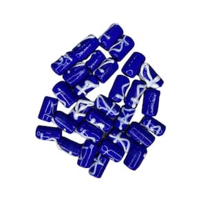 Kit c/ 10 Firmas Desenhada 17mm Ogum Azul Murano Guias