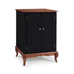 Balcão Adega 2 Portas 1 Gaveta e Pés Luis XV 60814 Hannover Linz Móveis - Preto/Imbuia