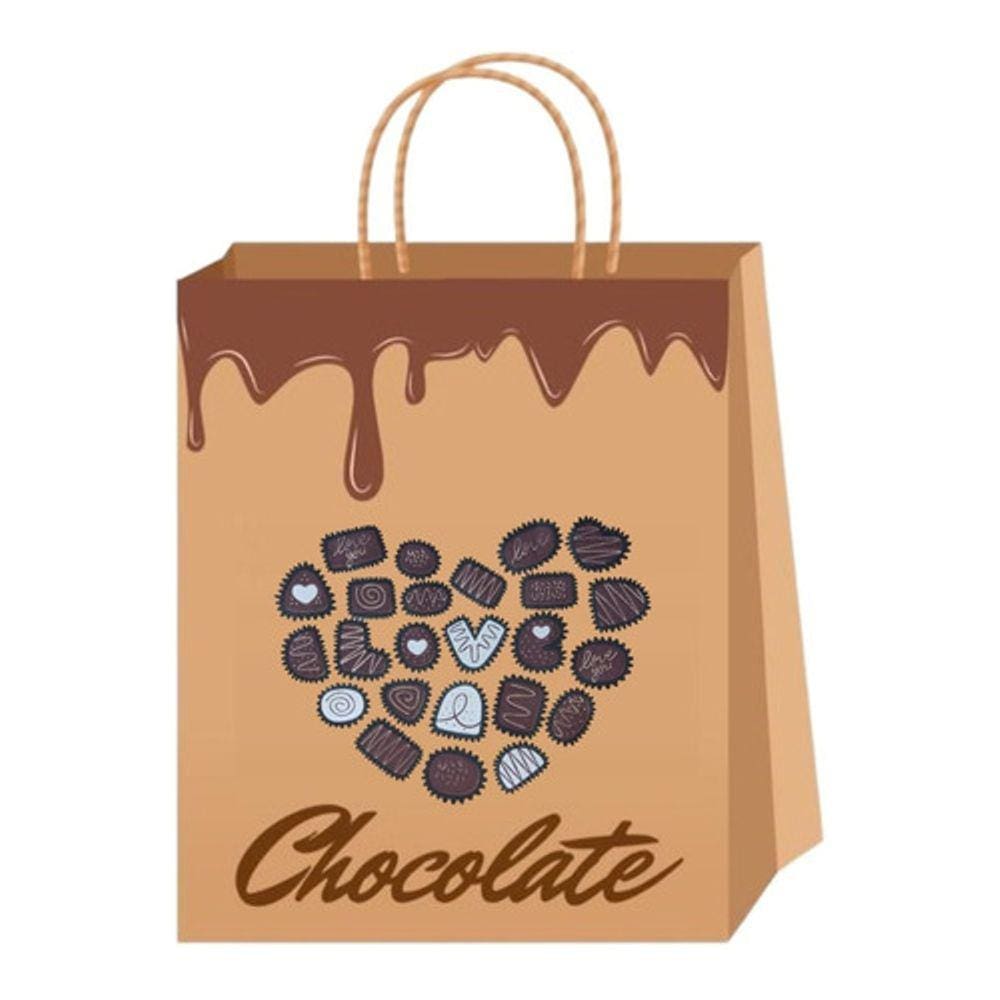 25 Sacolas Pequena Kraft Páscoa Chocolate Menor Preço