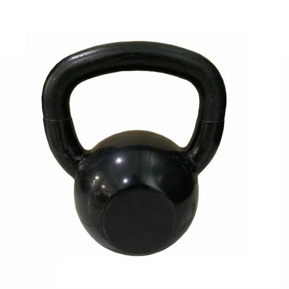 Kettlebell 12KG Emborrachado Preto