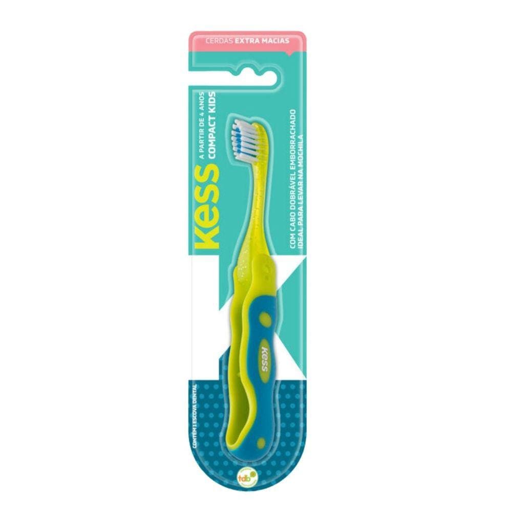 Escova Dental Compact Macia Kess Belliz Verde Cod.2039