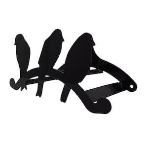 Suporte Enrolador Mangueira Jardim PÁSSAROS Preto All Style