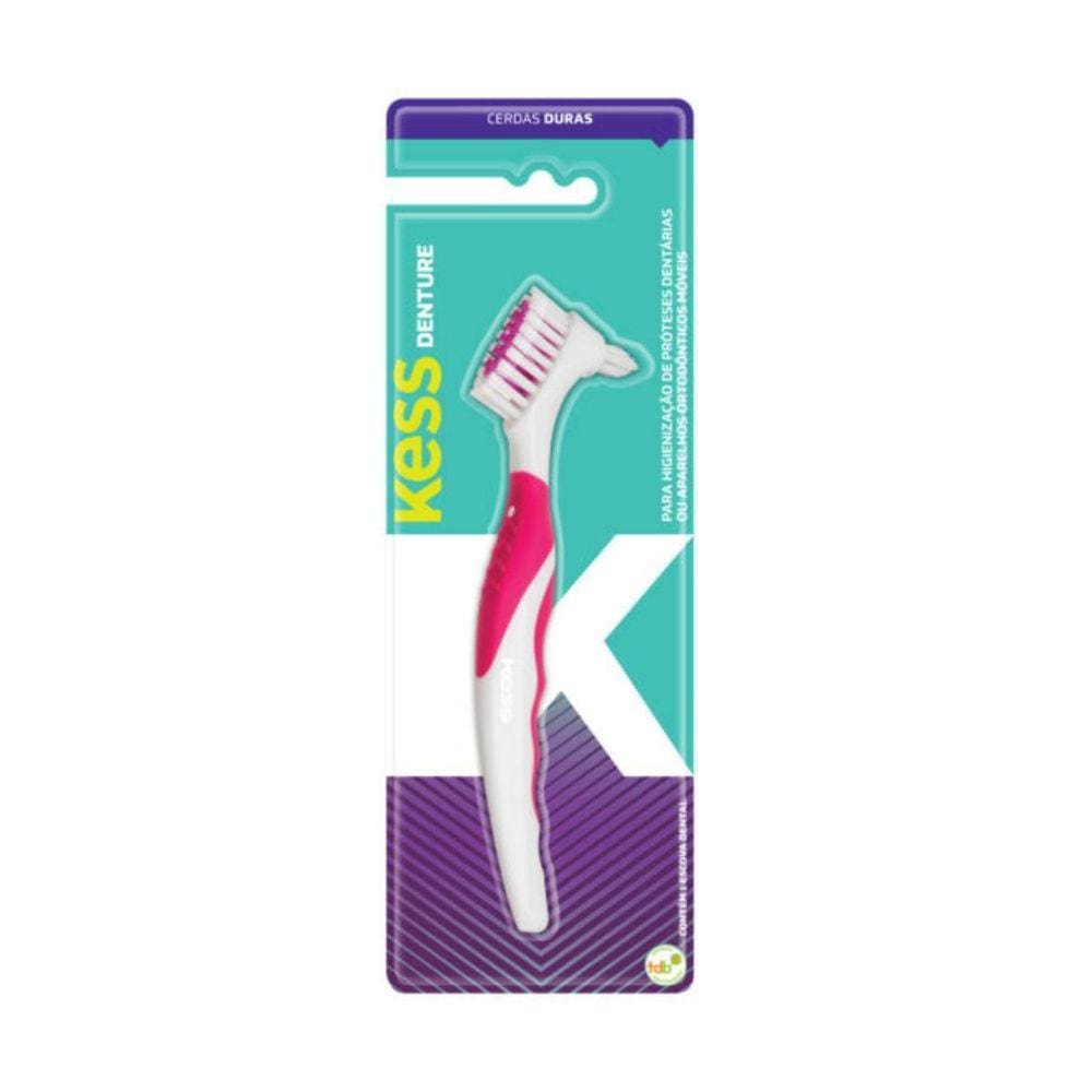 Escova Dental Denture Kess Belliz Rosa Cod.2019
