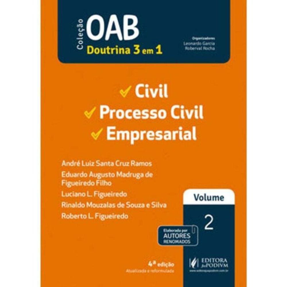 Oab 1 Fase - V.2 - Civil, Processo Civil E Empresa