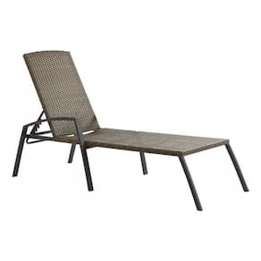 Espreguiçadeira Aço E Vime 4 Posições 200x77x55cm Até 160kg