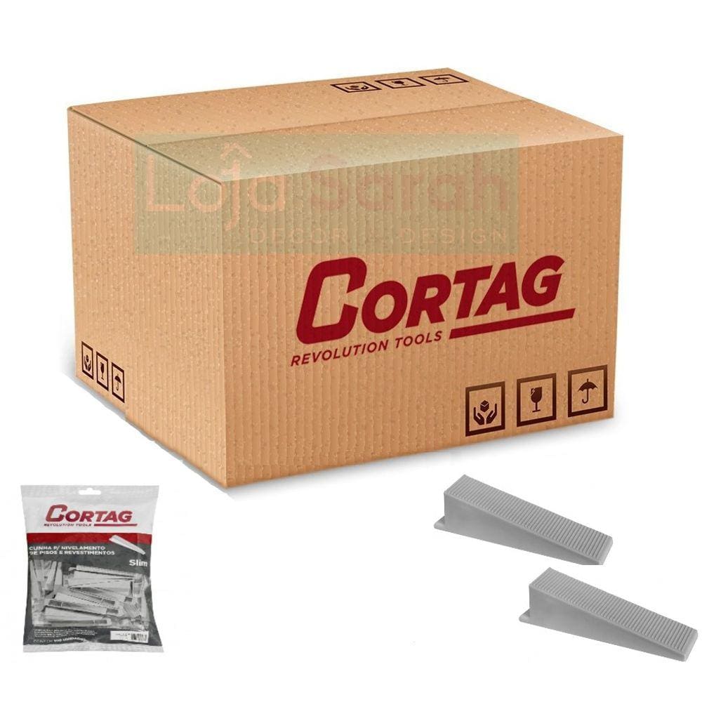 Cunha Nivelamento Para Piso Porcelato Largura 13Mm Caixa Com 1000 Pcs Linha Slim