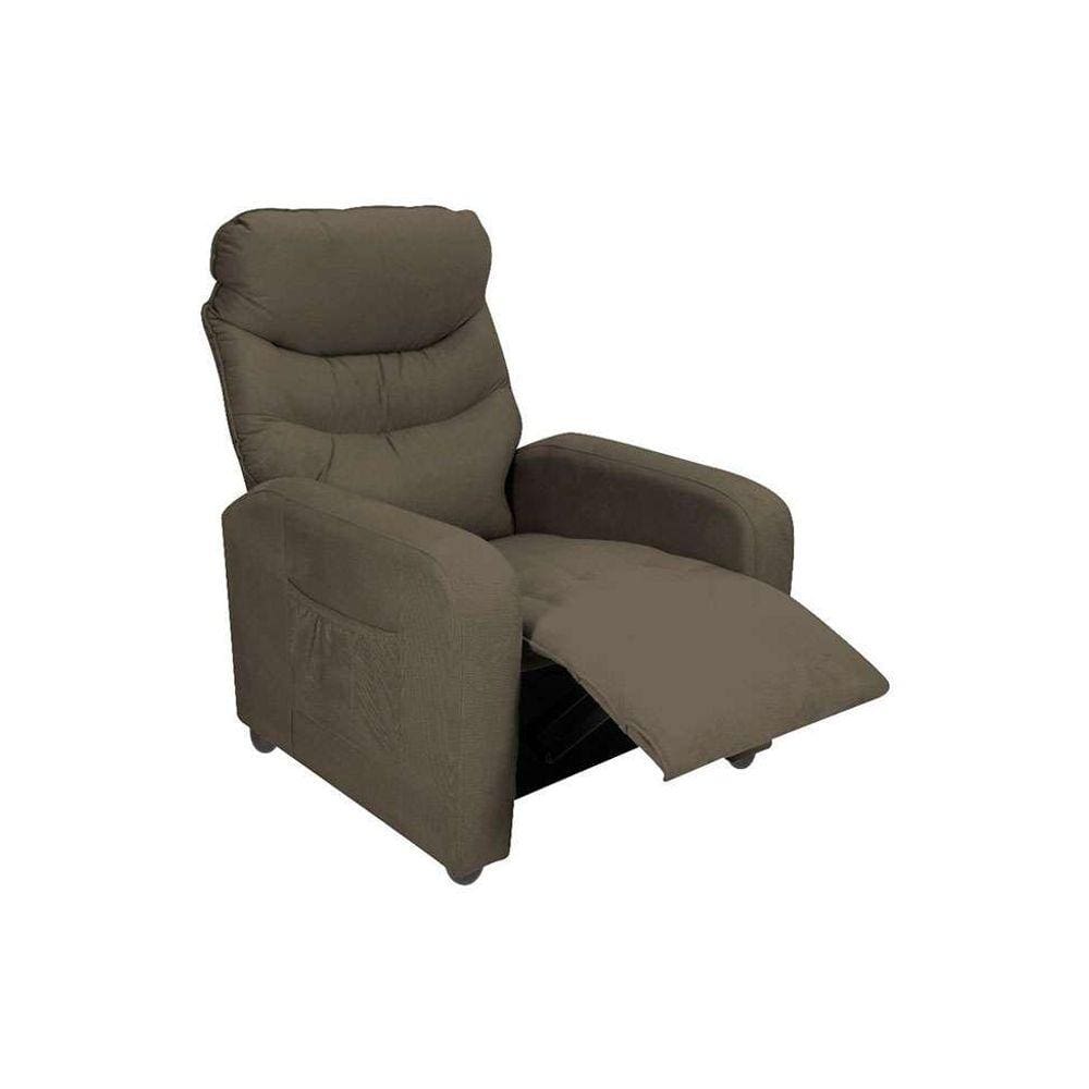 poltrona reclinável punto suede capuccino