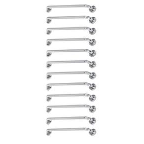Alça de Apoio Barra Inox 80cm Kit 12 Unidades Idoso Cadeirante Deficiente Banheiro Box Corrimao Apoio Segurança Acessibilidade