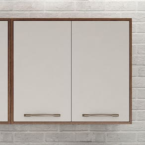Armário Aéreo para Cozinha 2 Portas 80 cm Áustria Valdemóveis