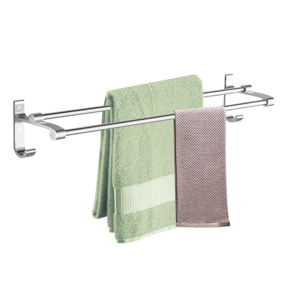 Suporte Porta Toalha Banho Duplo Toalheiro Parede 50cm