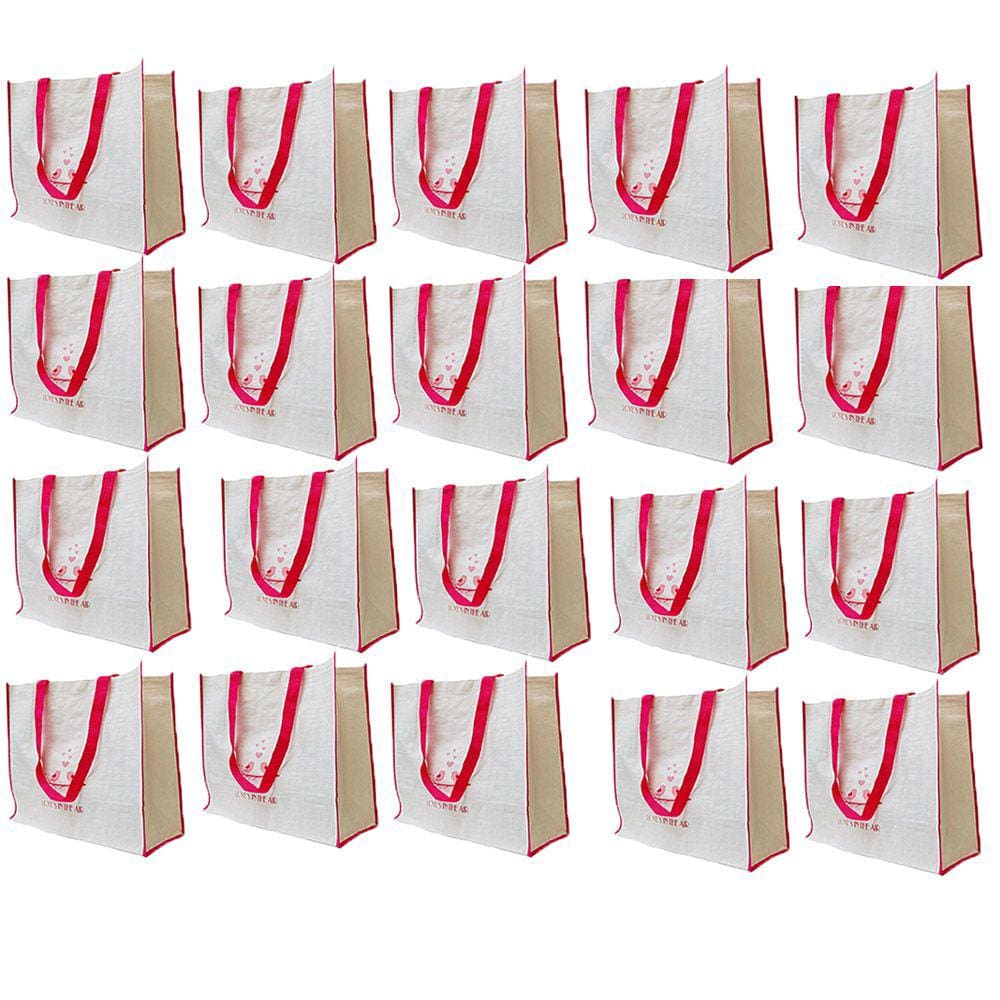 Bolsa Ecobag Reutilizavel Kit 20 Uni Mercado Compras Reutilizavel Sacola De Ombro Economica