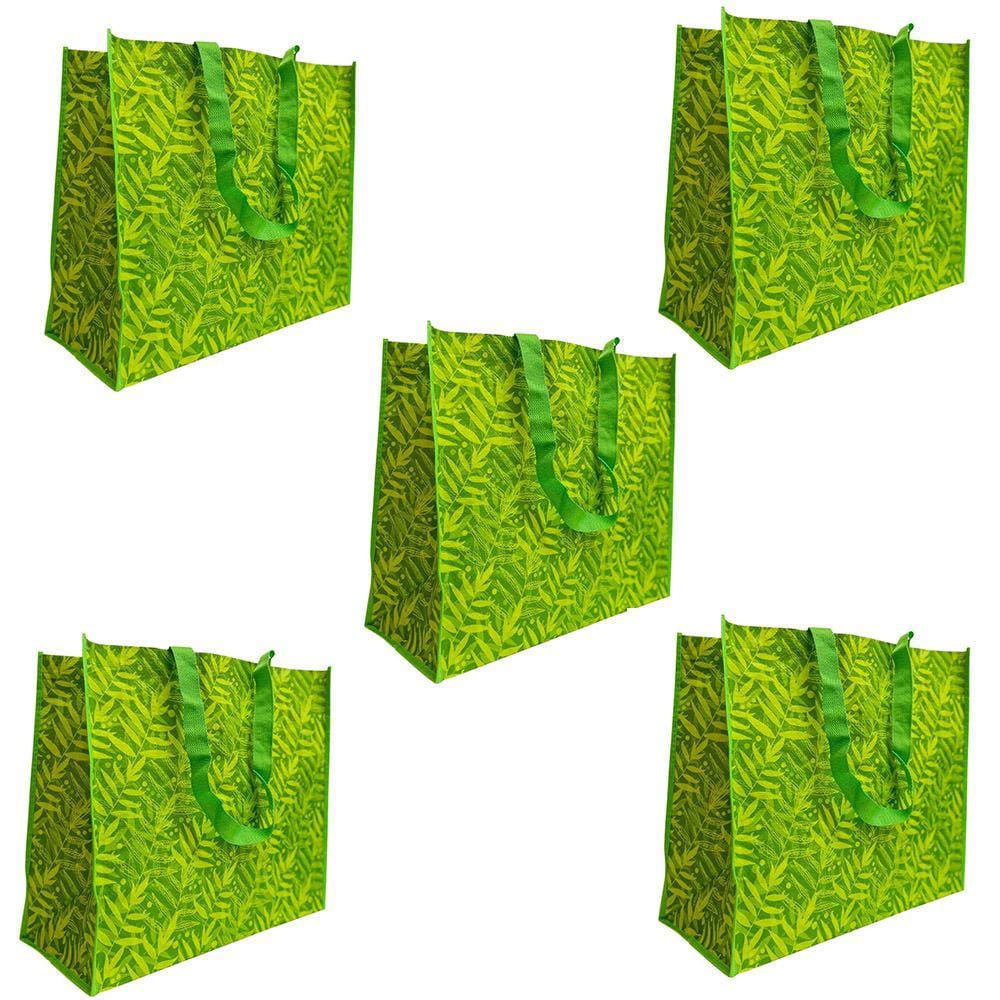 Bolsa Ecobag Sacola De Ombro Ecologica Kit 5 Uni Retornavel Reciclavel Compras Mercado Dobravel Portatil