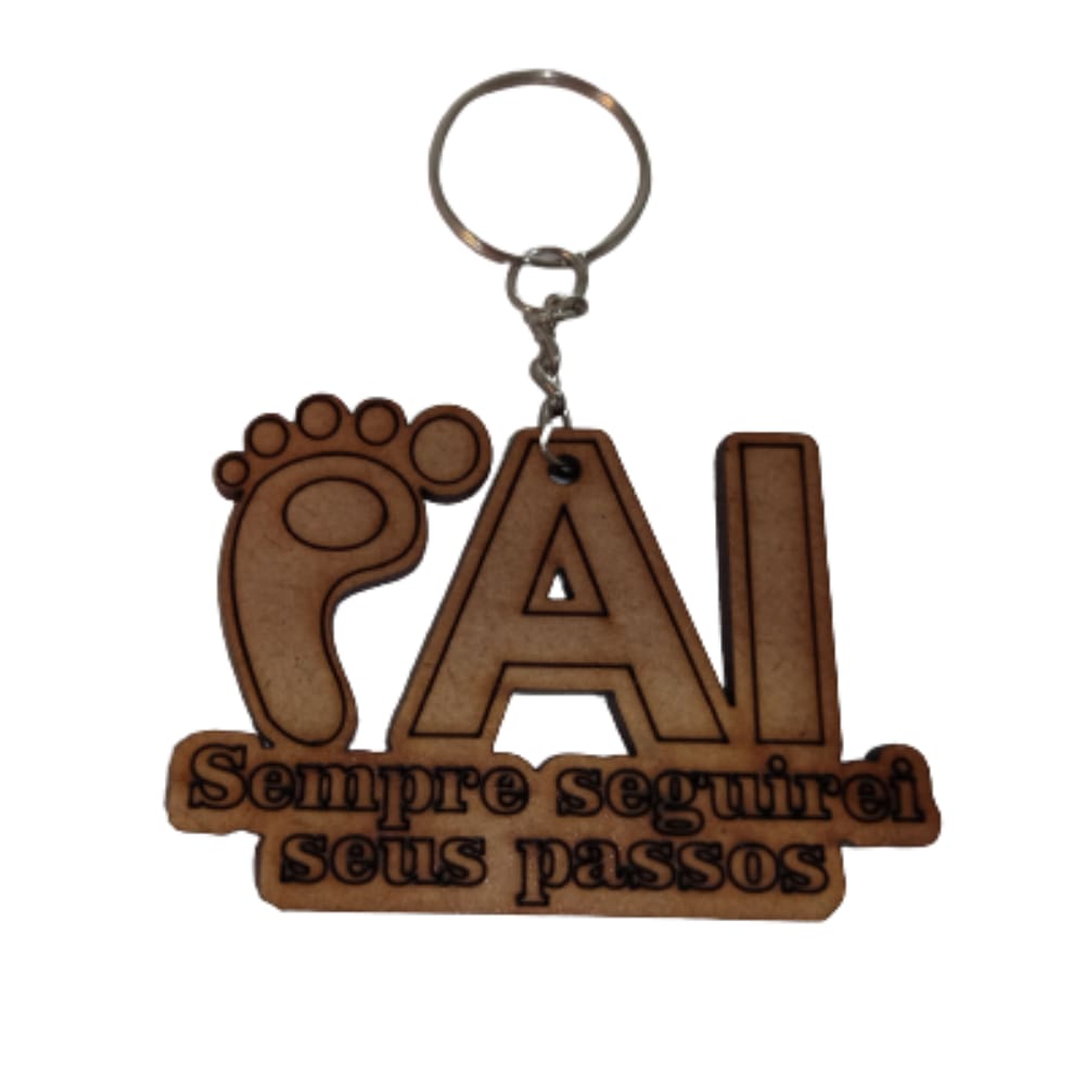 kit 30 Chaveiro 7x5 Dia dos Pais em mdf