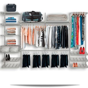 Roupeiro Closet Modulado Aramado Caixas Organizadoras 3,10m BR