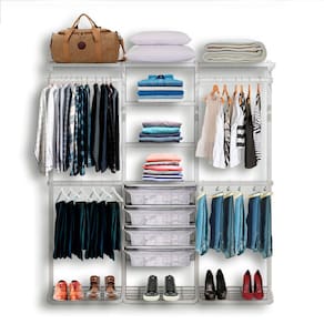 Roupeiro Closet Modulado Aramado Gaveta Sapateira Aço 1,90m BR
